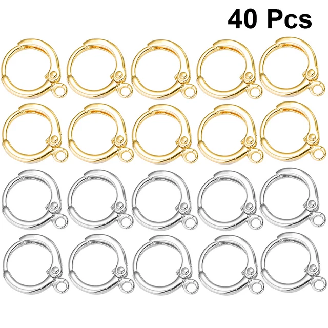 40 piezas Pendientes de metal Gancho Hechos a Mano Pendientes Gancho Joyería Accesorios para La