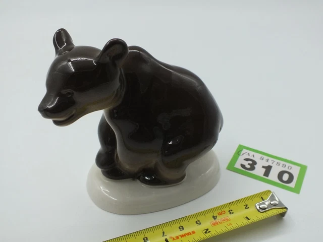 Vintage Lomonosov USSR Porcelain Bear Figurine 4