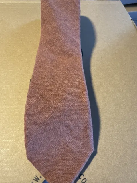 $55 Original Penguin Men Brown Dash Skinny Slim Cotton Tie Necktie