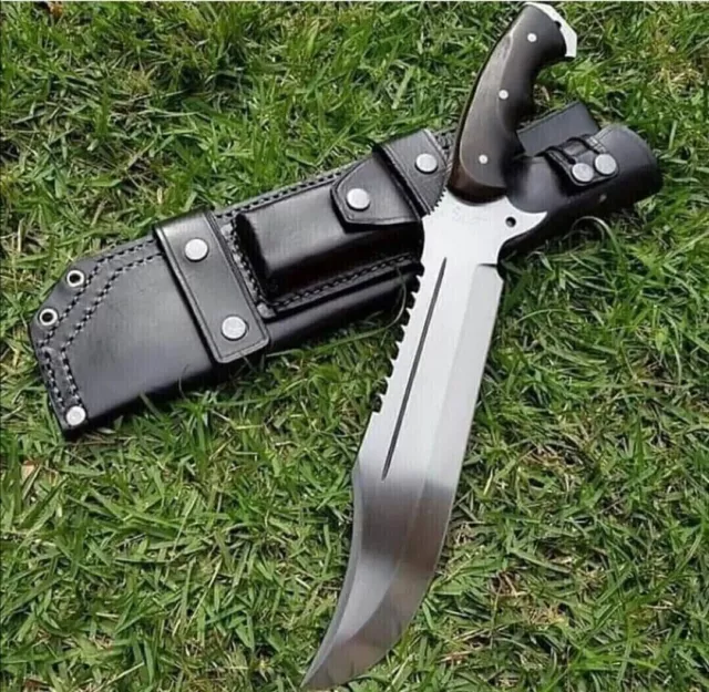 Custom Handmade inch D2 Steel Full Tang Hunting Bowie Knife Survival knife