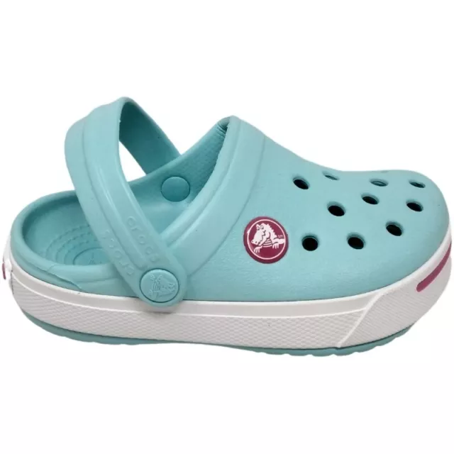 Crocs Crocband II Little Kids Ice Blue, Candy Pink