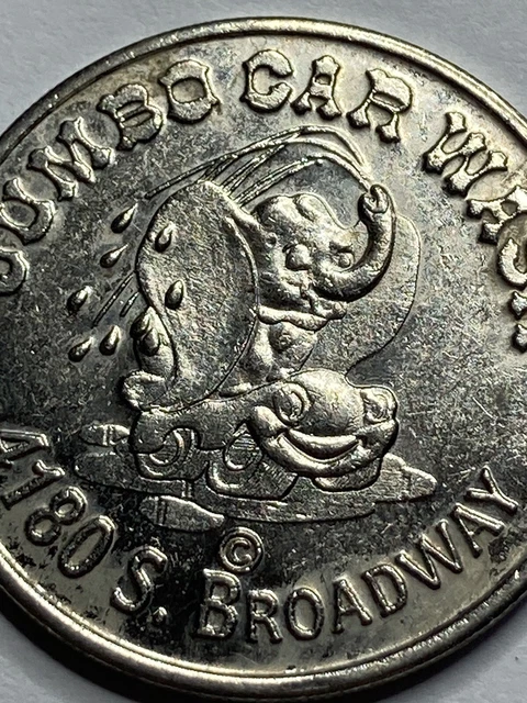 RARE JUMBO CAR WASH TOKEN ENGLEWOOD COLORADO OBSOLETE #rr1