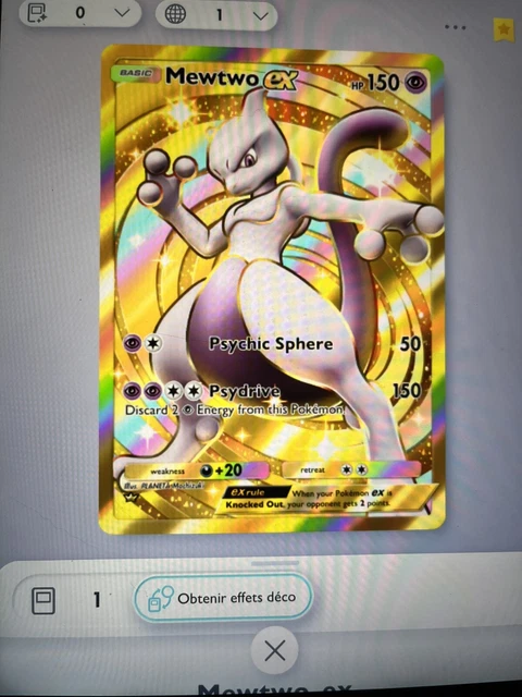 POKEMON TCG POCKET Starter Account Mewtwo Gold EUR 7,20 - PicClick FR
