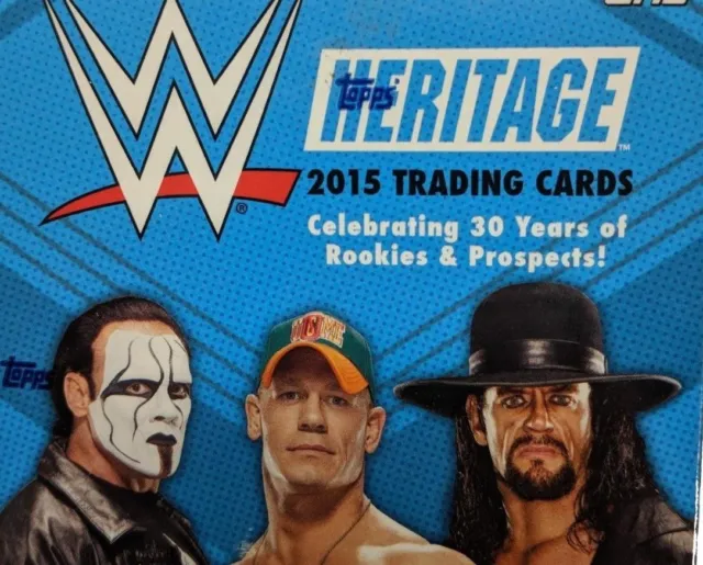 WWE 2015 Road to Wrestlemania / 2015 HERITAGE Shirt / Mat RELIC Card SINGLES 2