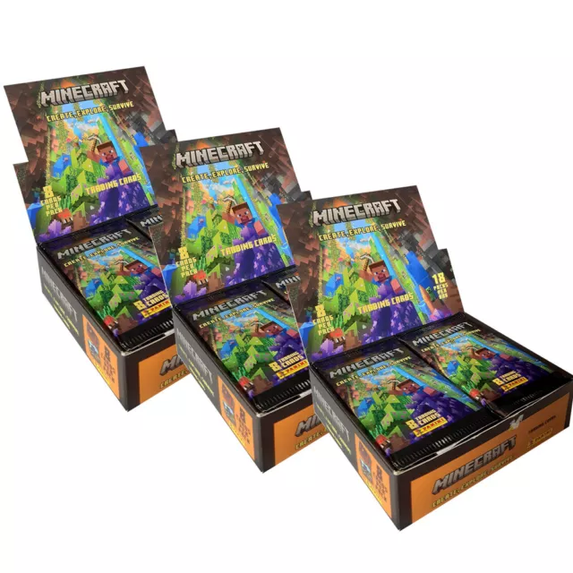 Minecraft - Create Explore Survive Serie 3 carte collezionabili 3 display (54 booster)