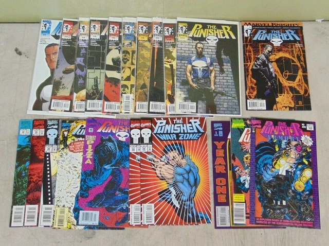 Marvel THE PUNISHER Lot Marvel Knights Armory Year One War Zone 21 Books L@@K