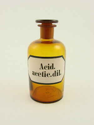 Alte Apothekenflasche "ACID. acetic. dil.". 4