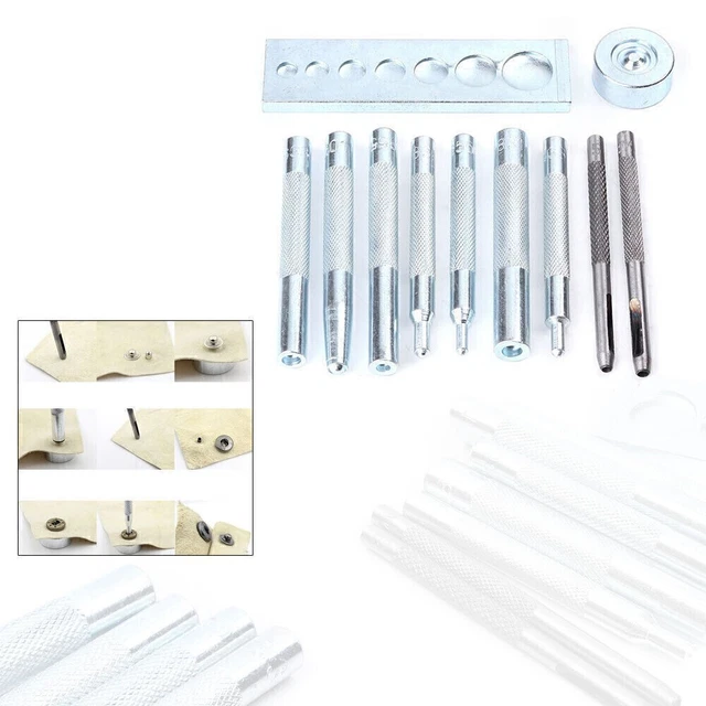 Kit De 40 Outils Pour Poser Des Boutons-pression Métalliques Sur Vêtements - Neuf