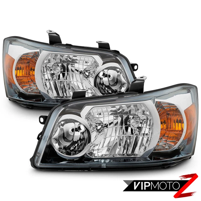 FIT 0107 TOYOTA Highlander Chrome Headlights Housing Headlamps