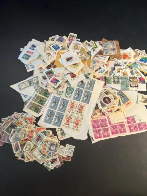 Large Collection Of Over 1000 United States Stamps On And Off Paper Super Nice