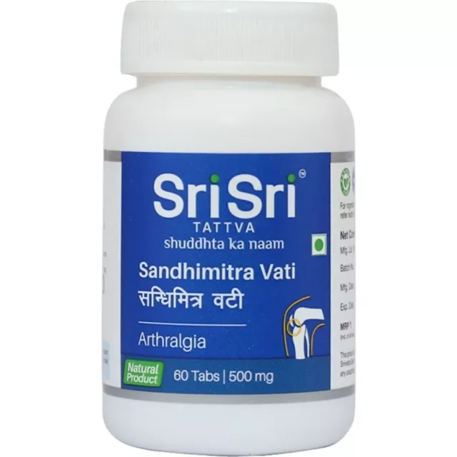 Sri Sri Tattva Sandhimitra Vati (60tab) x 3 paquetes de formulación ayurvédica