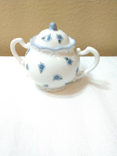 Vintage Sugar Bowl Floral Lidded Applause Taiwan Porcelain