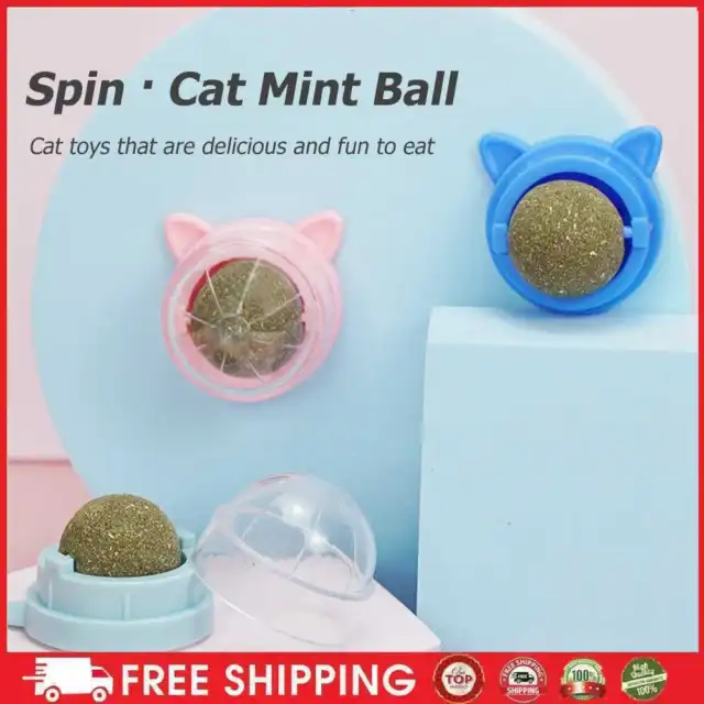 Gatti rotanti che leccano palline animali domestici naturali bolo commestibile prodotti per la salute degli animali domestici