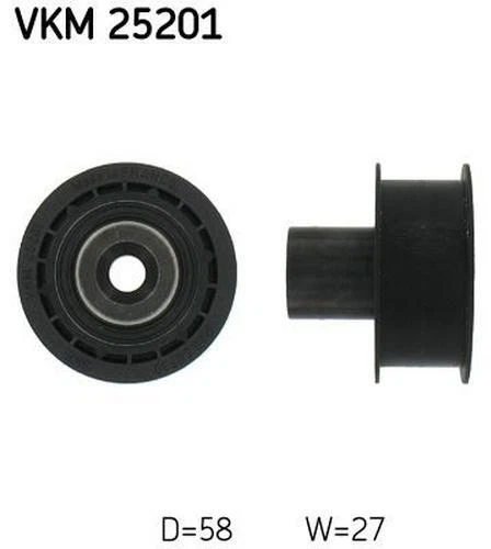 SKF Poulie renvoi / transmission courroie de distribution VKM 25201 58mm 27mm