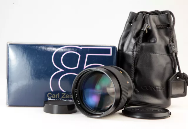 【Boxed!】 CONTAX Carl Zeiss Planar 85mm f/1.4 T* MMJ CY-mount Portrait SLR Lens