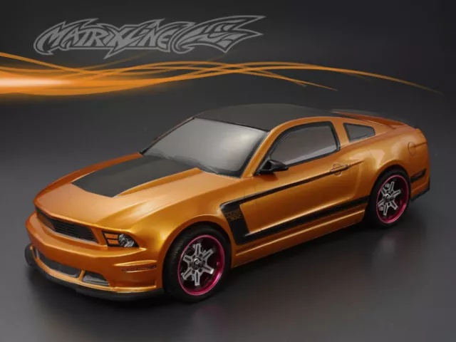 1/10 RC Car Ford Mustang BOSS 302 Clear Body Shell