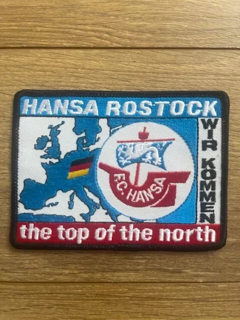 FC Hansa Rostock Aufnäher Patch RARITÄT 90er  Fussball FCH the top of the north