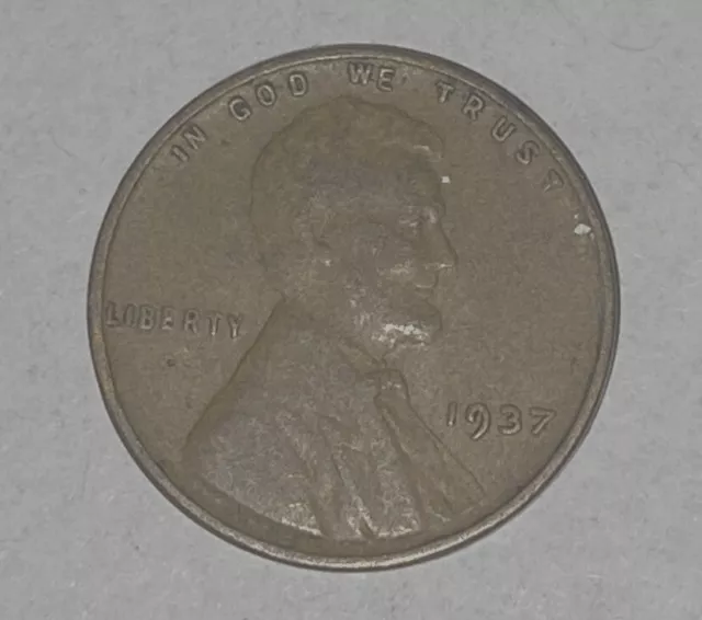 1937 lincoln wheat penny no mint mark