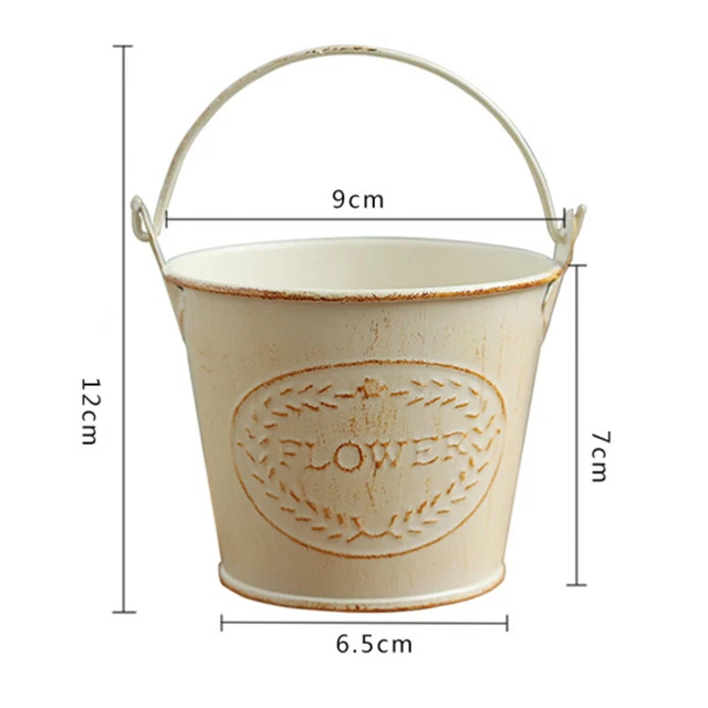 Secchio In Metallo Zincato 12 Litri - Con Manico In Legno, Per Giardino E Camino - Foto 2