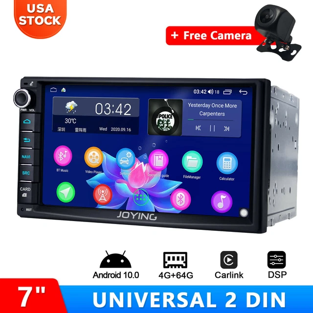 JOYING 7 INCH Double Din Head Unit with volume Knob free AHD 1080P