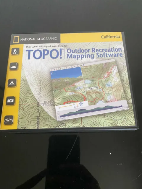 TOPO! National Geographic Topographic Maps Oregon PC Mac (CD-ROM) Version v4.50