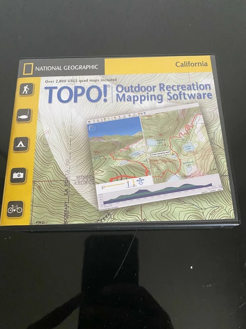TOPO! National Geographic Topographic Maps Oregon PC Mac (CD-ROM) Version v4.50 TOPO! National Geographic Topographic Maps Oregon PC Mac (CD-ROM) Version v4.50