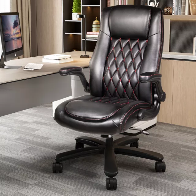 Executive PU Leather Office Chair High Back Computer Task Home Desk Chair