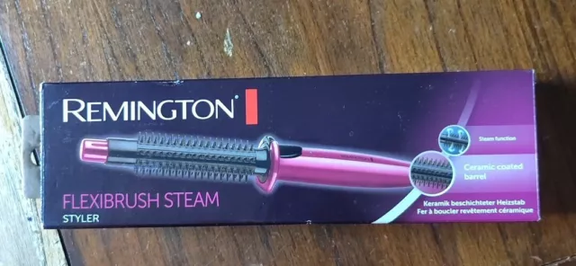 Remington Womens Flexibrush Steam Hot Air Ceramic Hair Styler CB4N Styling Brush