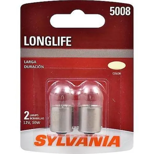 Turn Signal Light Bulb-SYLVANIA Long Life Blister Pack TWIN CARQUEST 5008LLBP2