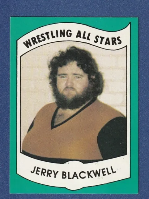 JERRY BLACKWELL 1982 PWE RC Wrestling All Stars Series B #17 Rookie Card VG-EX*