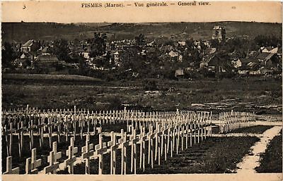 CPA ak military-fismes-vue generale-graveyard (697314)