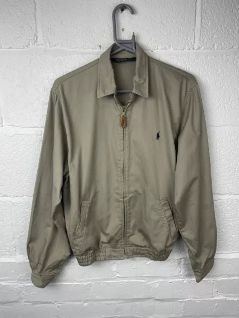 Men’s Polo Ralph Lauren Beige Harrington Jacket Size L