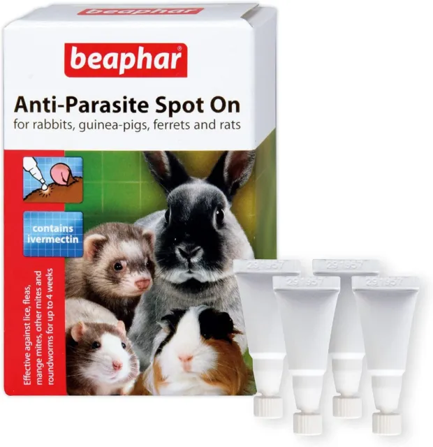 Beaphar Spot On Treatment Small Animal Rabbit Guinea Pig Kills Fleas