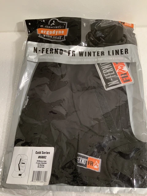 Ergodyne 6882 N-Ferno Shoulder Length 2 Layer FR Winter Hard Hat Liner