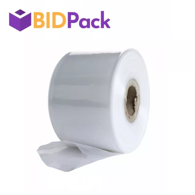 Clear Polythene Plastic Layflat Tubing Rolls (Thickness: 62 micron / 250 Gauge)