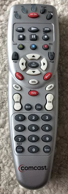 Comcast Cable On Demand TV Remote Control URC-1058BG0 Silver