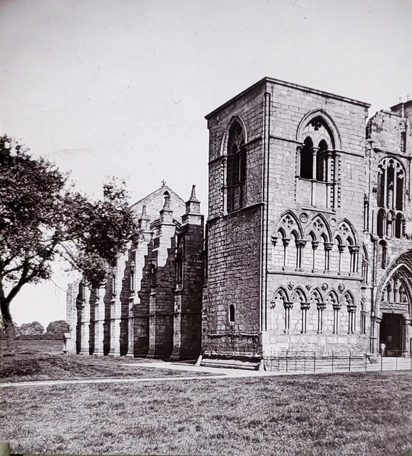 Holyrood Palace Chapel, Edinburgh, Scotland, Magic Lantern Glass Slide