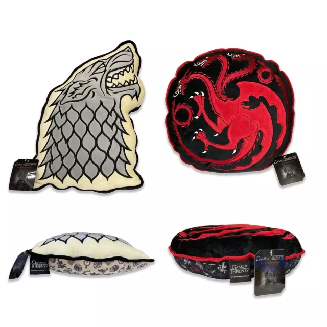 Official Game Of Thrones Stark & Targaryen Sigil Cushion Pillow With Insert