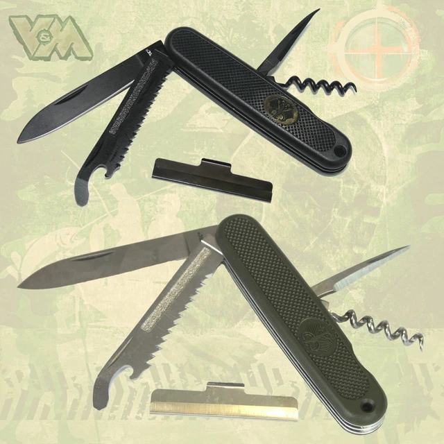 BW TASCHENMESSER MESSER Bundeswehr Outdoor Wanderung Jagen Angeln ...