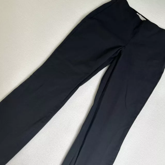 Everlane Women's Size 8 Side-Zip Stretch Cotton Pant Black