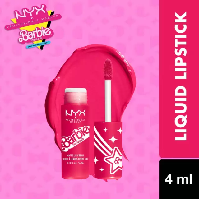 NYX Professional Makeup Barbie Smooth Whip Lip Cream - 01 Dreamhouse Pink (4 ml)