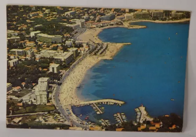 Antibes vue aérienne port plage de la salis - carte postale CP4