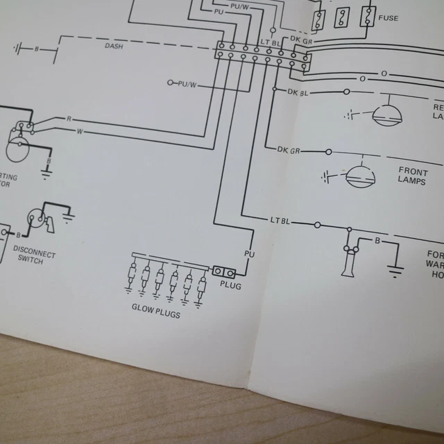 CAT CATERPILLAR D6D Traktor Elektrisch Wiring Diagramm Schaltplan