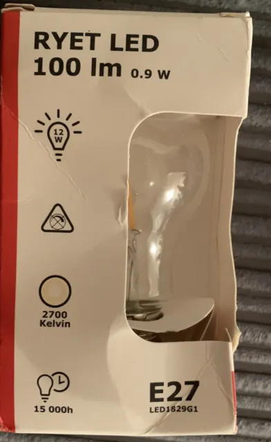 IKEA RYET LED 100lm 0,9w E27 Edison Schraubbirne