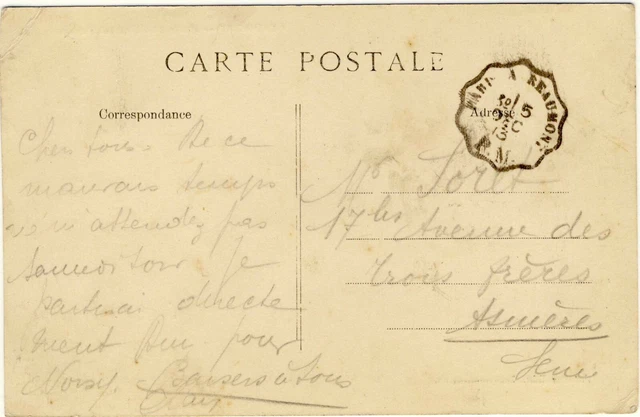 Cpa 95.Beaumont.Bord de l'Oise sur Persian. Frémont Editor.Walking Obliteration 2
