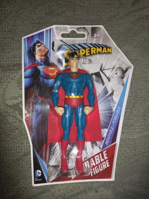 SUPERMAN Bendable + Poseable Figure NEW & SEALED ( 5 1/2 Inch )