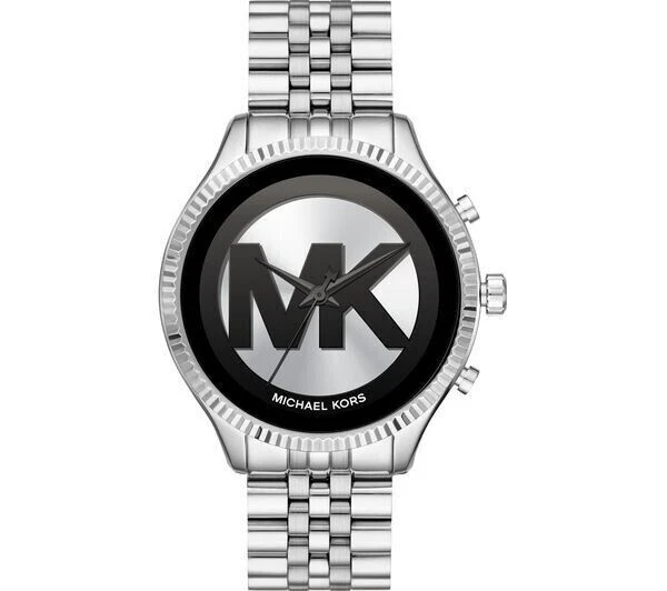 Michael kors silver smart watch sale