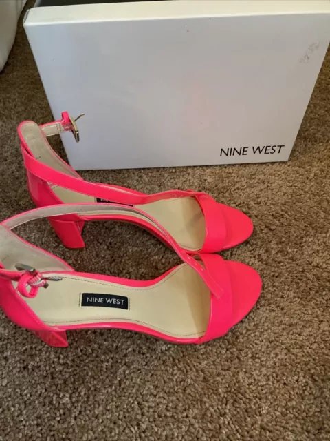 Nine West Pruce 3 Ankle Strap Sandal, Women's Size 6.5 M, Pink NEW MSRP $84