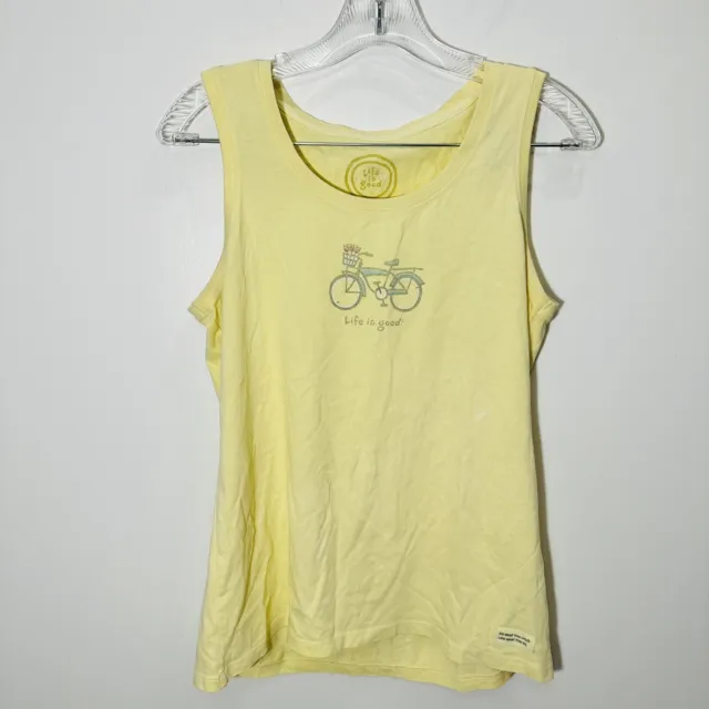 Women’s Life Is Good Semi Fitted Tank Size Small Bike