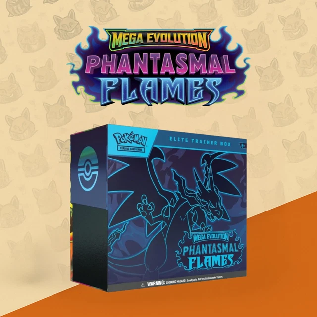 POKEMON TCG MEGA Evolution Phantasmal Flames Elite Trainer Box ETB IN ...